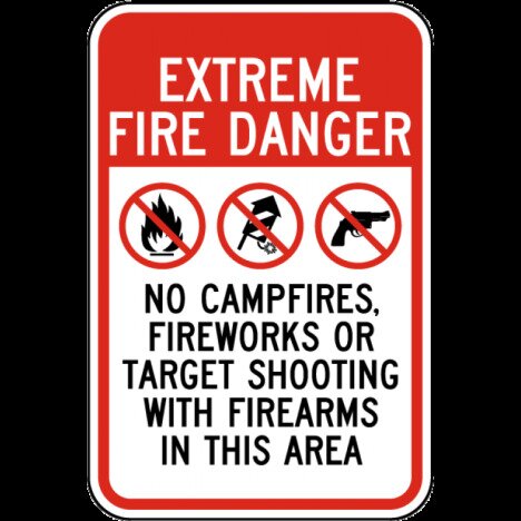 Extreme Fire Danger Sign