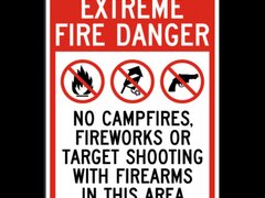 Extreme Fire Danger Sign